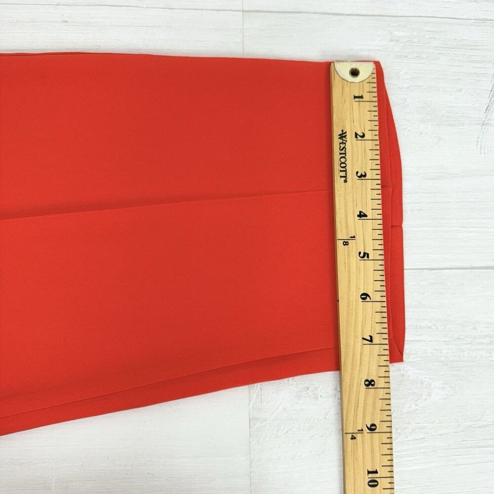 Boden Melina High Waist Paperbag Trouser Pants Size 10 R Poppy Red Preppy Office - Picture 13 of 15